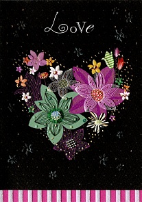 Открытка - Цветочное сердце, с конвертом (Turnowsky, MO5694K1-3k)